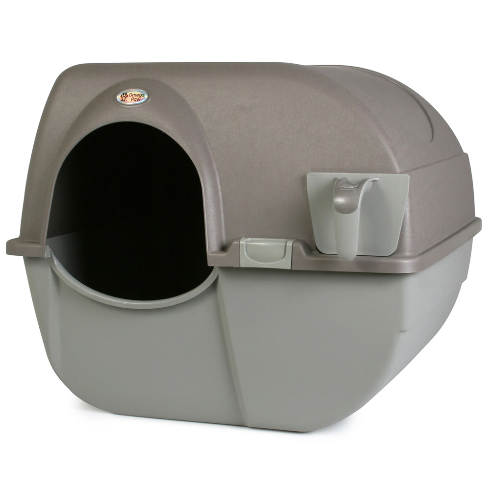TOILETE "ROLL"N"CLEAN" PARA GATOS GRANDE CINZA