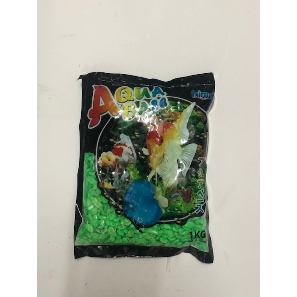 AREIA COLORIDA VERDE NEON 8-14MM - 1 KG