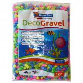 DECORAÇÃO PARA AQUÁRIO - AREIA COLORIDA NEON (SORTIDA) 1KG