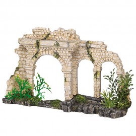 DECORAÇÃO PARA AQUÁRIO - PÓRTICO MEDIEVAL TRIPLO