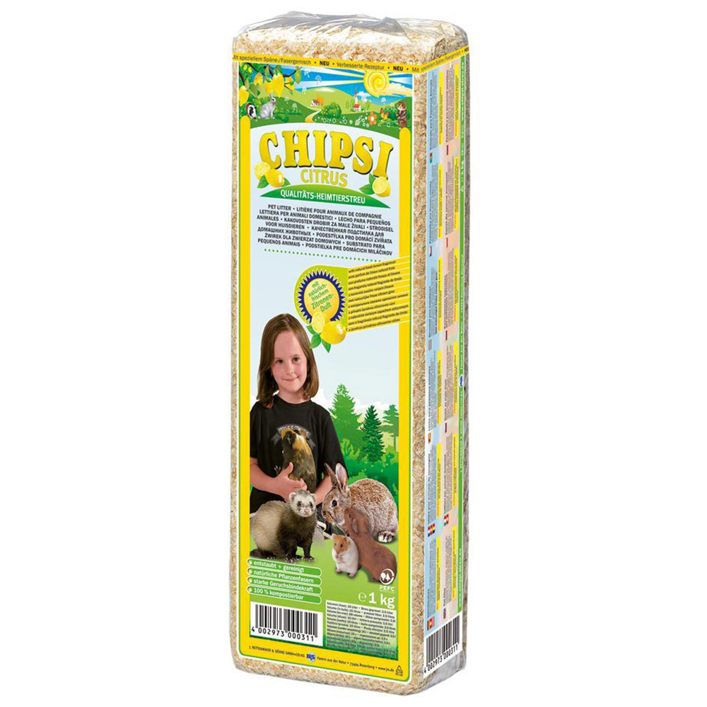 CHIPSI FIBRAS DE PINHO AROMA LIMAO - 1 KG