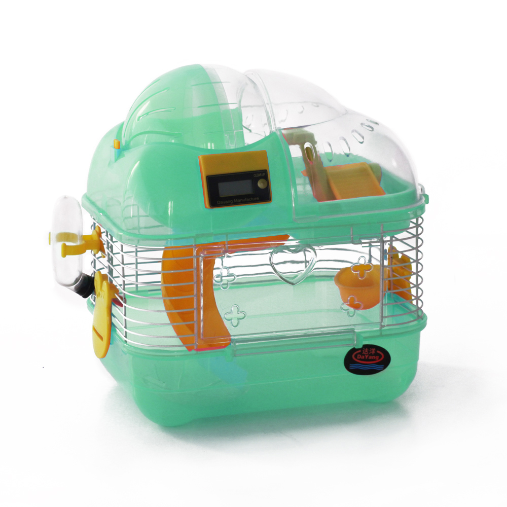 GAIOLA HAMSTER C/ GINÁSIO E CONTADOR DIGITAL DE VOLTAS PEQ.