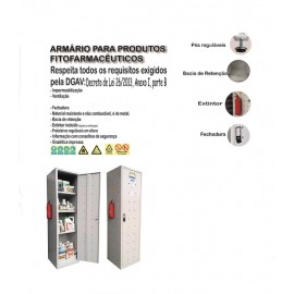 ARMARIO PARA FITOFARMACOS S 180X50X50 C/EXTINTOR