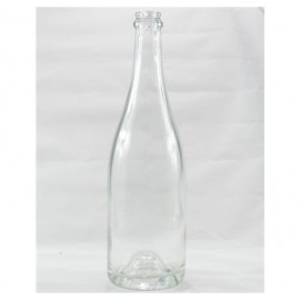 GARRAFA DE VIDRO CHAMPANHE BRANCA / VERDE 75 CL