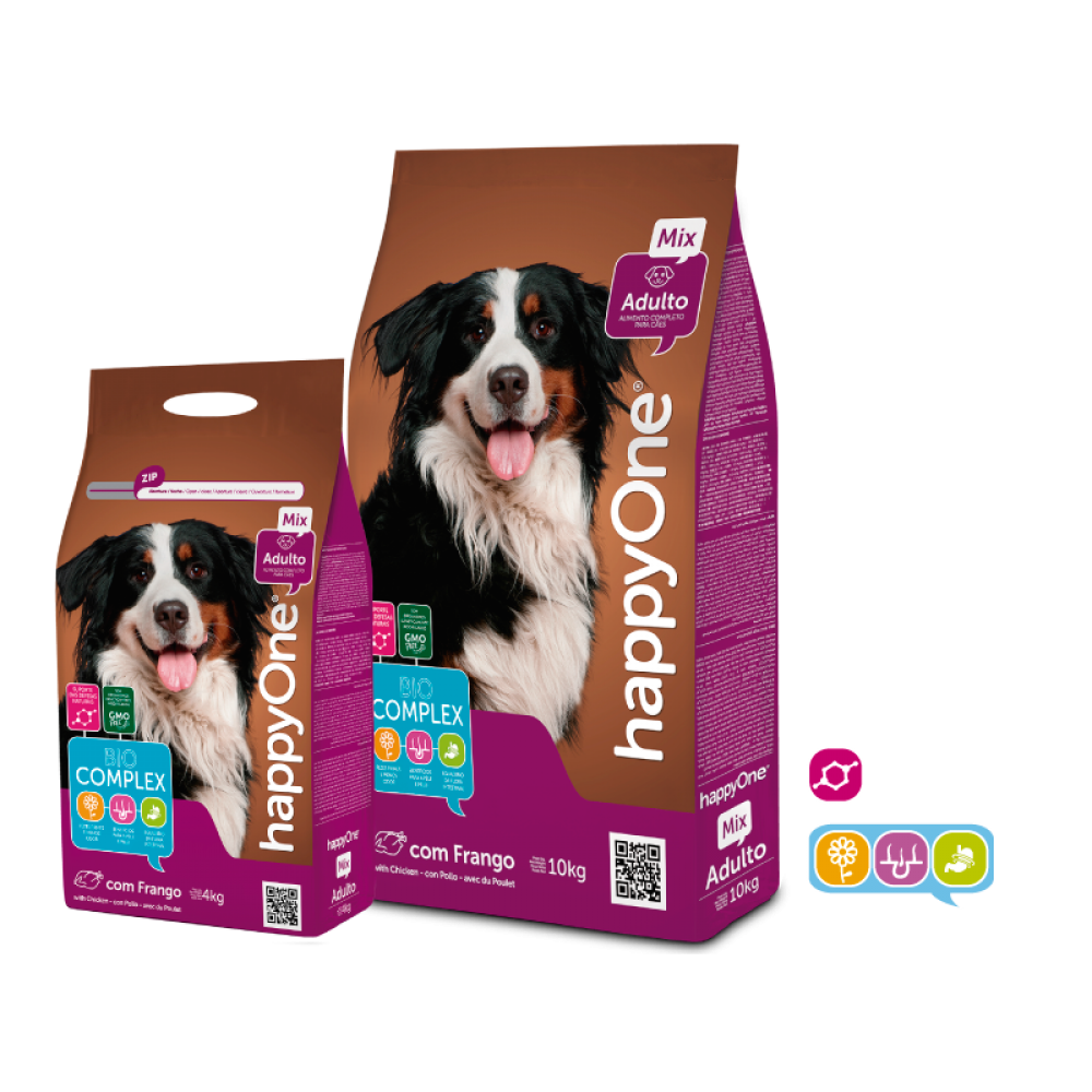 HAPPY ONE CAES ADULTO MANUTENÇAO MIX - SC  4 KG