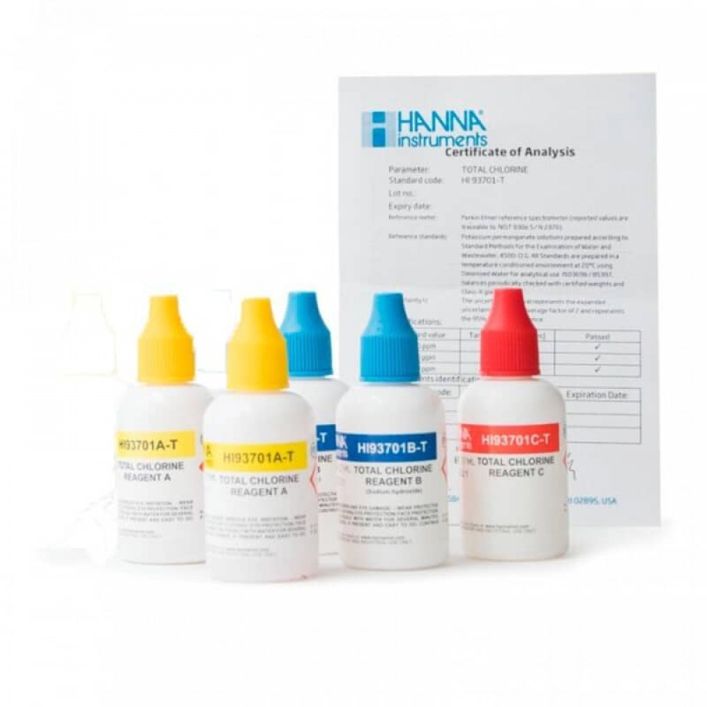 REAGENTES LIQUIDOS PARA CLORO TOTAL-KIT  300 TESTES