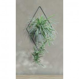 Suporte Metálico de Parede para Plantas – Duplo Triângulo