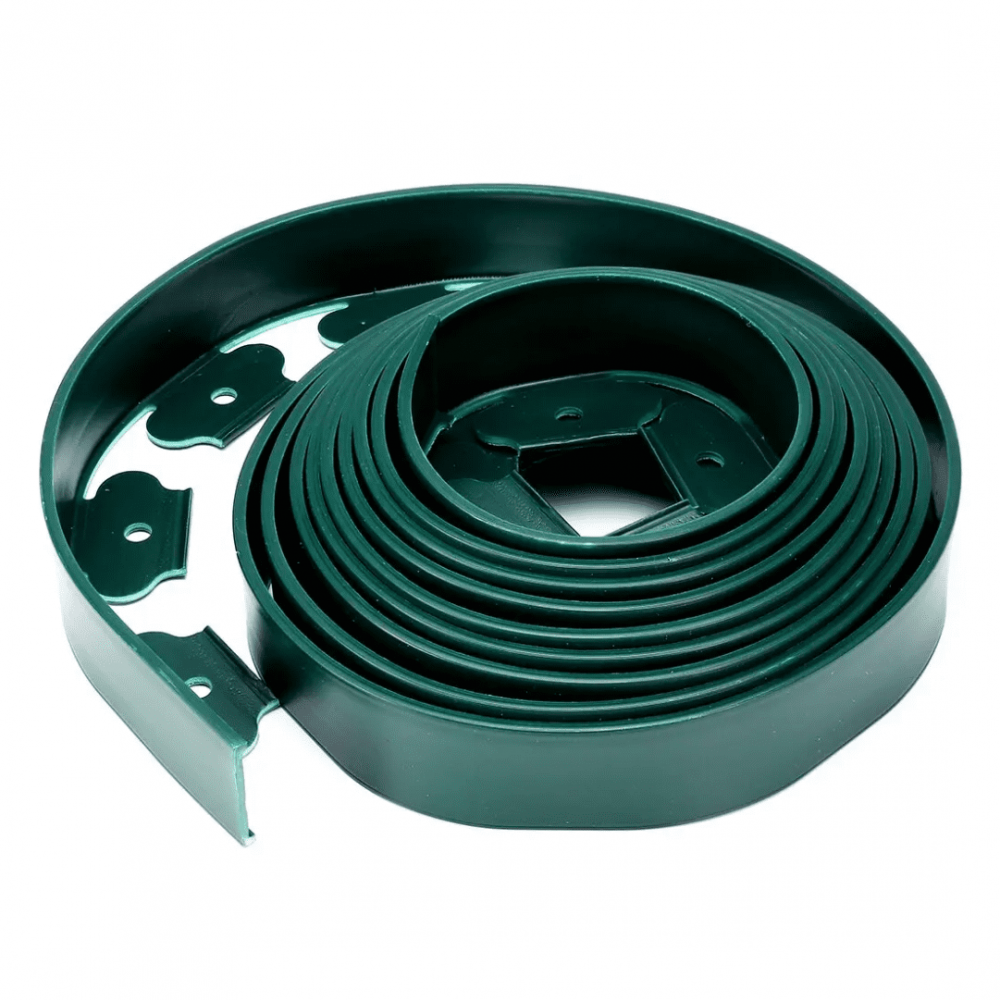 SEPARADOR DE RELVA TIPO L FIXAÇÃO C/50 PREGOS VERDE 50MM X 10MT