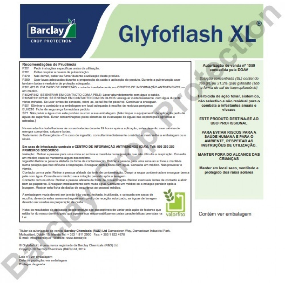 BARCLAY GLYFOFLASH XL AV 1059 - 5 LT