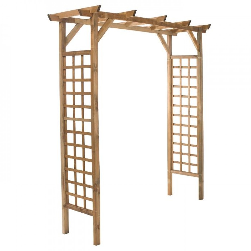 PERGOLA EM MADEIRA LUNA RETA 158X49X214CM