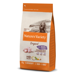 NATURE'S VARIETY ORIGINAL  CAO ADULTO MEDIUM/MAXI  NO GRAIN PERÚ -  2 KG