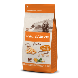 NATURE'S VARIETY SELECTED  CAO ADULTO MEDIUM/MAXI  NO GRAIN FRANGO DO CAMPO -  2 KG