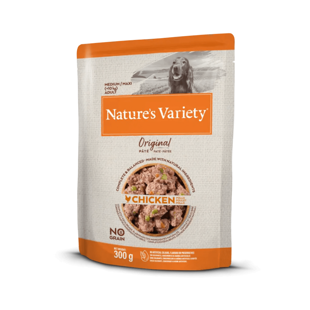 NATURE'S VARIETY ORIGINAL CAO WET MEDIUM/MAXI  FRANGO (8X300G)