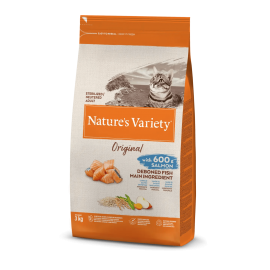NATURE'S VARIETY ORIGINAL  GATO STERILIZED/NEUTRERED ADULTO SALMÃO- 3KG