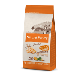 NATURE'S VARIETY SELECTED  GATINHOS (KITTEN) NO GRAIN FRANGO DO CAMPO - 7KG