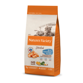 NATURE'S VARIETY SELECTED  GATO ADULTO NO GRAIN SALMÃO DA NORUEGA - 7KG