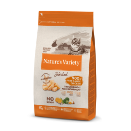 NATURE'S VARIETY SELECTED  GATO  STERILIZED/NEUTEREDADULTO NO GRAIN FRANGO DO CAMPO - 3KG