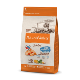 NATURE'S VARIETY SELECTED  GATO  STERILIZED/NEUTEREDADULTO NO GRAIN SALMÃO DA NORUEGA - 3KG