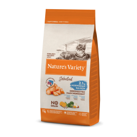 NATURE'S VARIETY SELECTED  GATO  STERILIZED/NEUTEREDADULTO NO GRAIN SALMÃO DA NORUEGA - 7KG