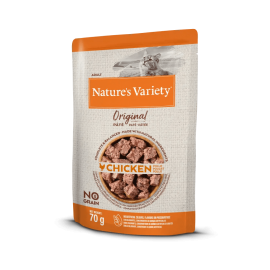 NATURE'S VARIETY ORIGINAL GATO WET NO GRAIN FRANGO  ( 12X70G)