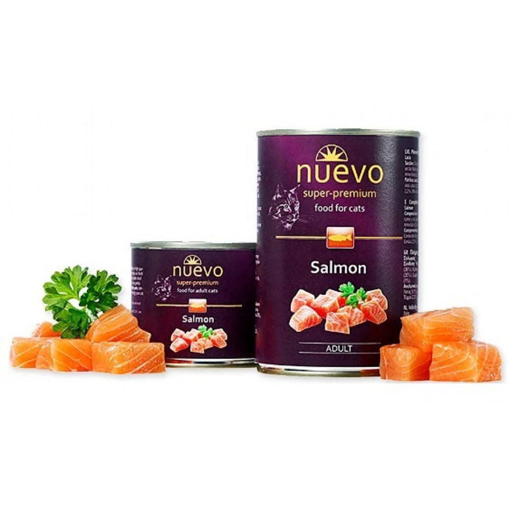 NUEVO  GATO ADULTO WET SALMÃO - LATA 400G