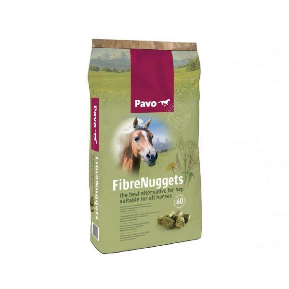 PAVO RAÇAO CAVALOS FIBRENUGGETS -  SC 20 KILOS