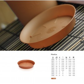 PRATO P/VASO PLASTICA TERRACOTA -23CM