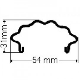 POSTE VINHA METALICO 2.20MT X 1.50MM