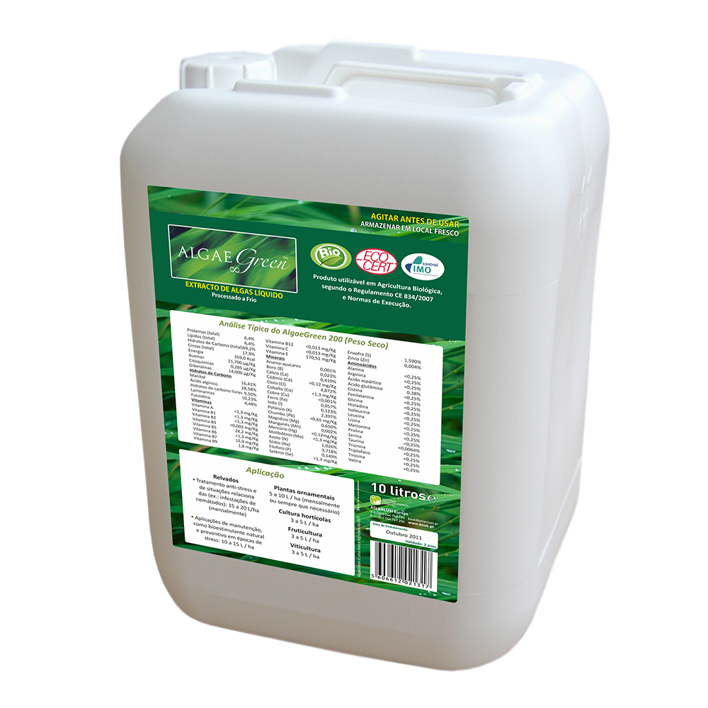 BOSKBEST ALGAEGROW  FERTILIZANTE ORGANICO- 10LT