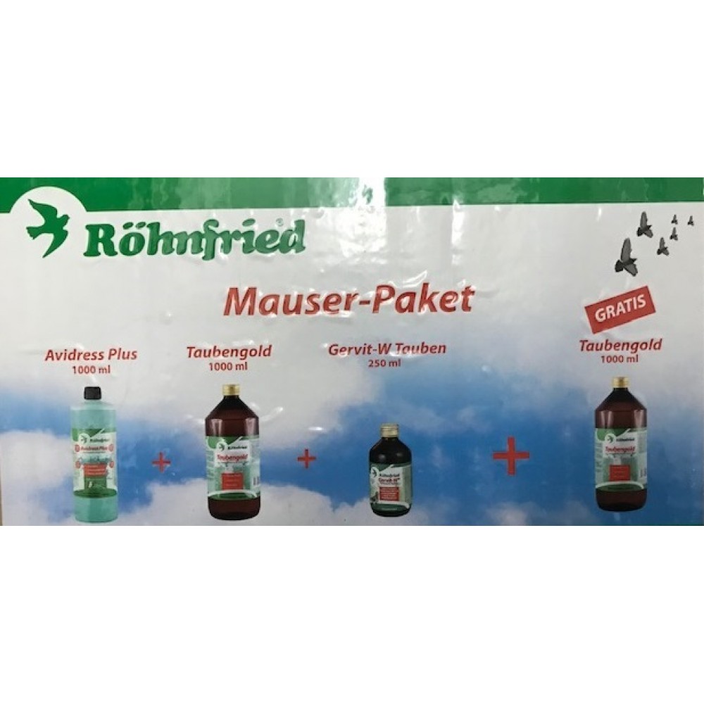 ROHNFRIED PACK MUDA ( 2XTAUBENGOLD- LT + 1XAVIDRESS- LT + 1XGERVIT-W - 250 ML )