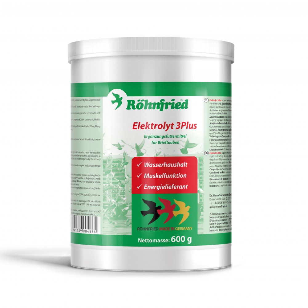 ROHNFRIED ELEKTROLYT 3 PLUS 600 GR