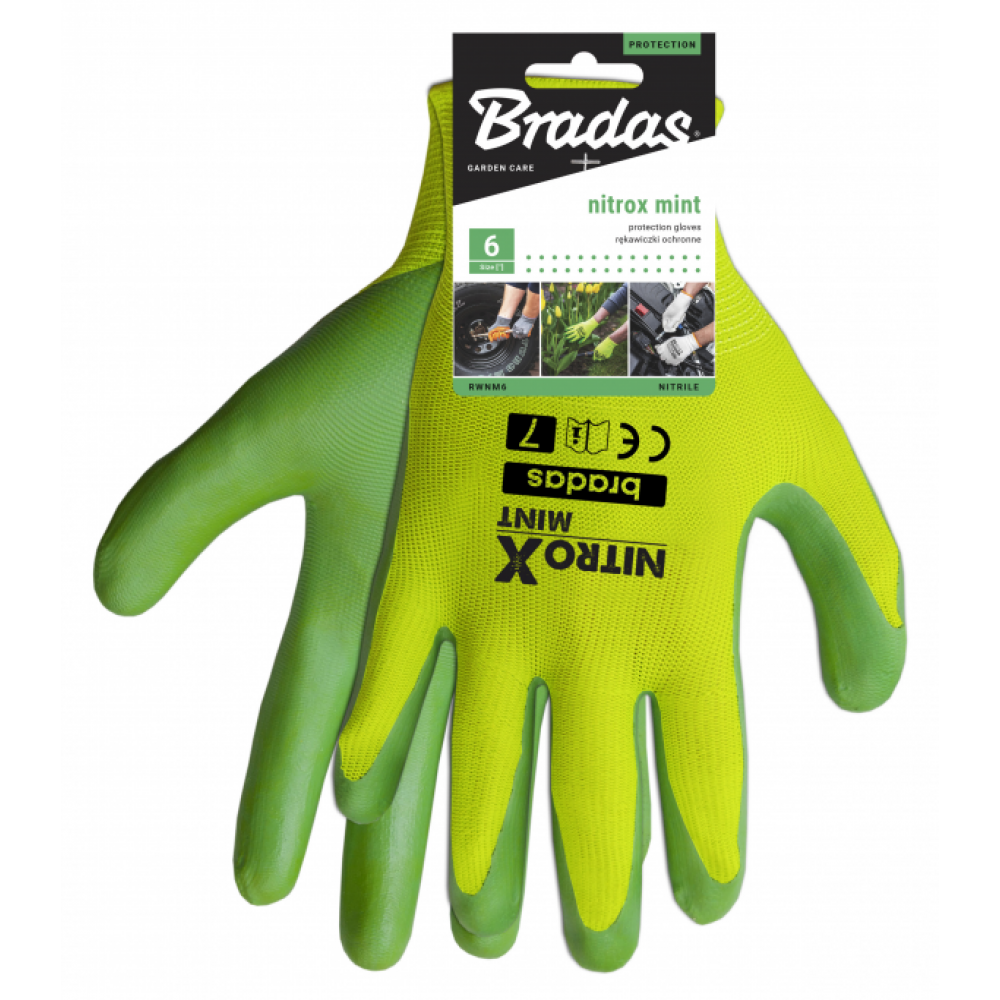 BRADAS LUVAS NITROX MENTA Nº 6