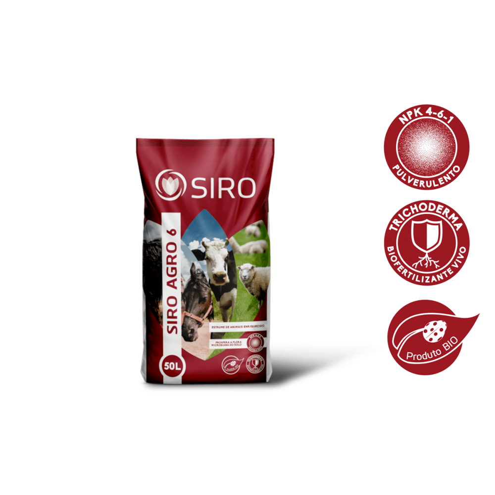 SIRO-AGRO 6 -COMPOSTO PULVEROLENTO - SC 50LT