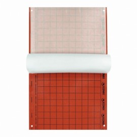 ECONEX PLACA VERMELHA CROMOTÓPICA 40 X 25CM - 1 UNIDADE