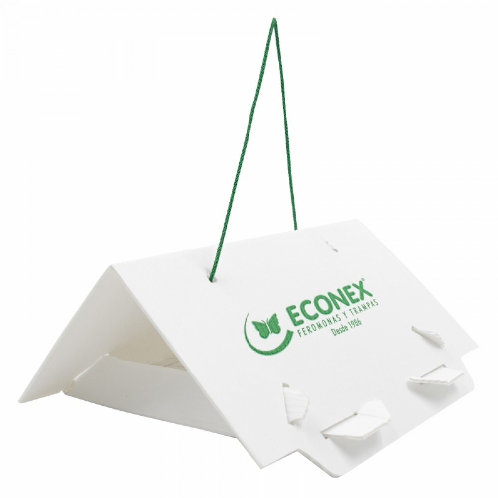 ECONEX ARMADILHA TRIANGULAR BRANCA DOBRAVEL S/ FOLHAS COLANTES