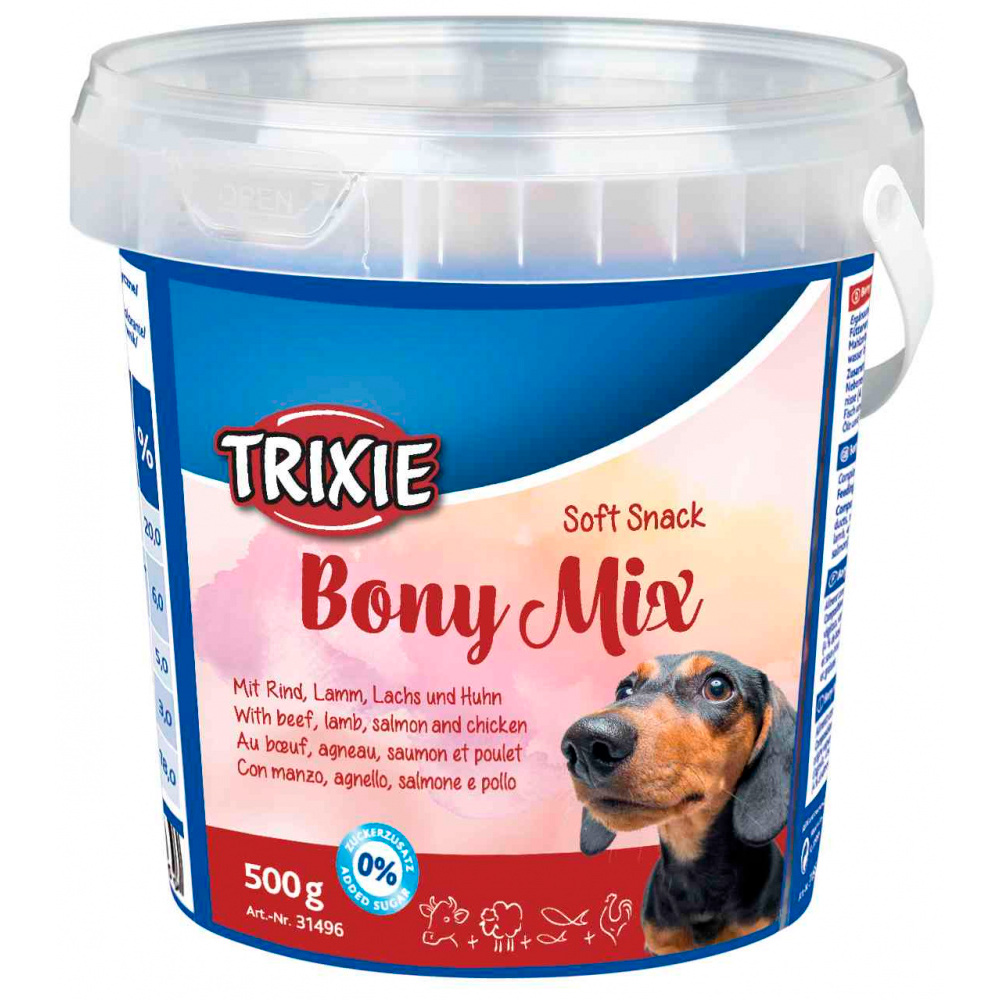 TRIXIE SOFT SNACKS BONY MIX   - 500 GR
