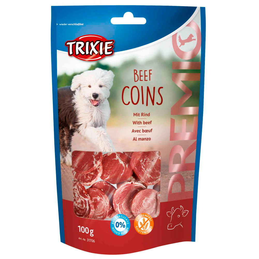 TRIXIE PREMIO BEEF COINS 100 GR