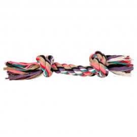TRIXIE CORDA MULTICOLORIDA C/ 2 NÓS - 37 CM