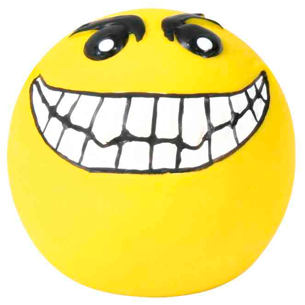 TRIXIE BOLA SMILEYS EM LATEX  6 CM
