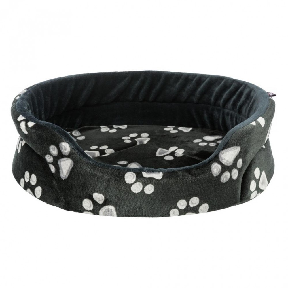 TRIXIE CAMA OVAL "JIMMY" (PRETO) 65X55 CM
