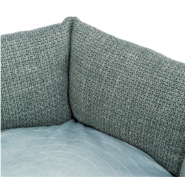 CAMA REDONDA "VIVIANA" AZUL (ESPECIAL S. VALENTIM)
