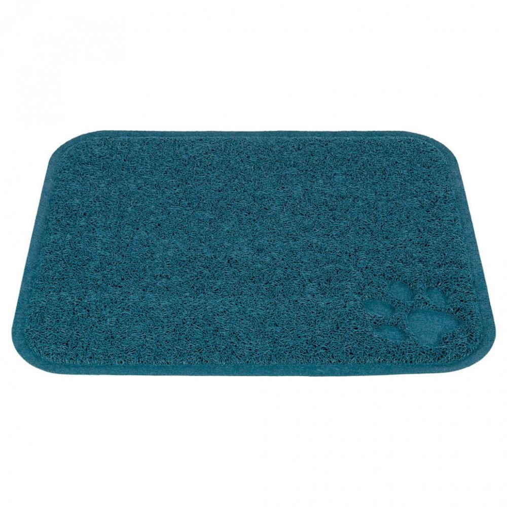 TRIXIE TAPETE EM PVC P/WC DE GATOS 37 X 45 CM - AZUL