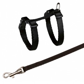 TRIXIE PEITORAL+TRELA AJUSTAVEL EM NYLON P/GATINHOS