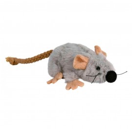 TRIXIE RATO EM PELUCIA C/CANIP P/GATOS - 7 CM