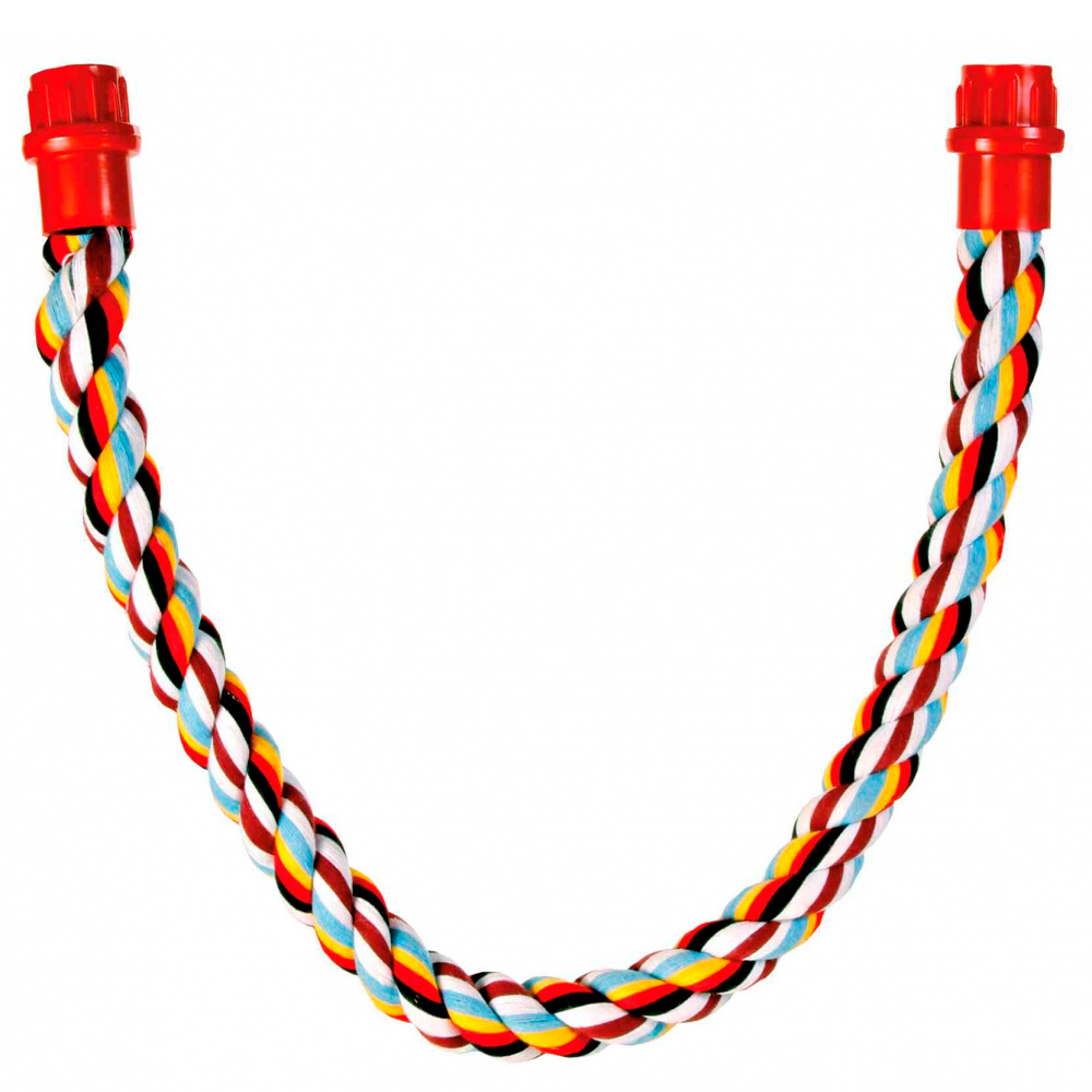 TRIXIE POLEIRO MULTICOLORIDO EM CORDA ALGODAO P/ AVES - JUMBO