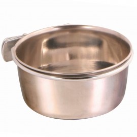 TRIXIE COMEDOURO INOX C/ SUPOTE P/ AVES - 0.3 LT