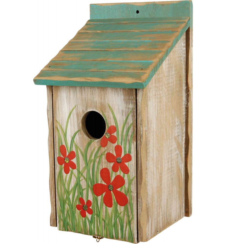 TRIXIE NINHO DE MADEIRA P/AVES  MEDIO PORTE 15X28X14CM