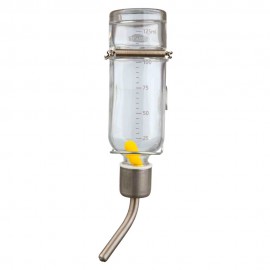 BEBEDOURO DE ESFERA EM VIDRO PARA HAMSTERS E RATOS - 125ML