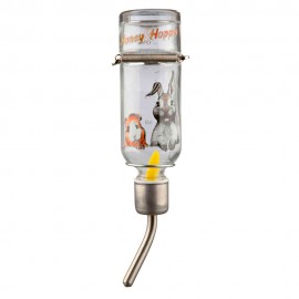 BEBEDOURO DE ESFERA EM VIDRO HONEY & HOPPER PARA HAMSTERS E RATOS - 125ML
