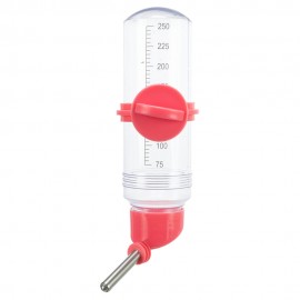 BEBEDOURO DE PLÁSTICO TRANSPARENTE COM SUPORTE DE ROSCA - 250ML
